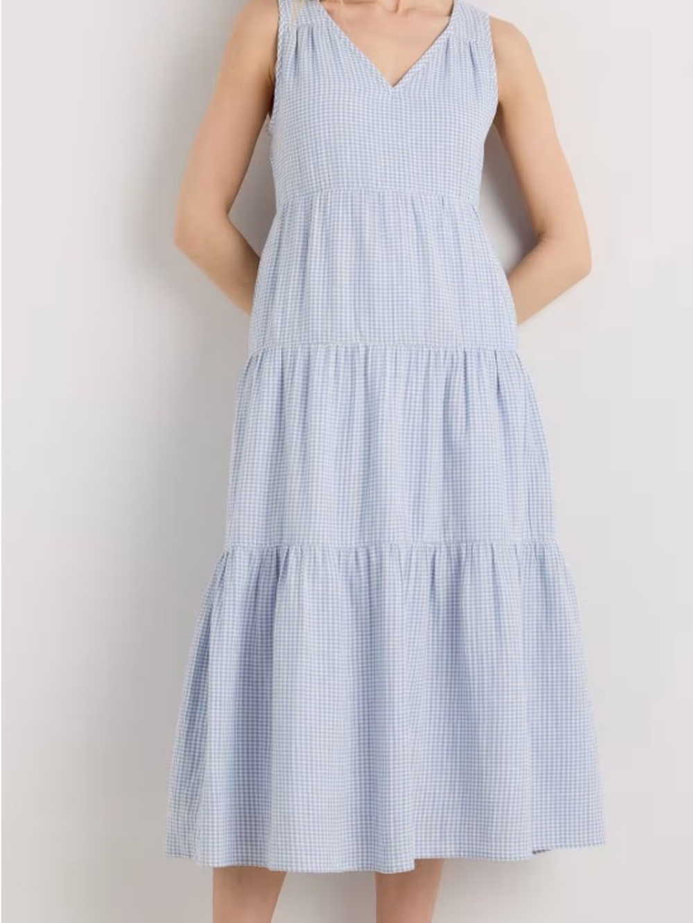 Quince Blue and White Striped Sundress - Picture 6 of 6